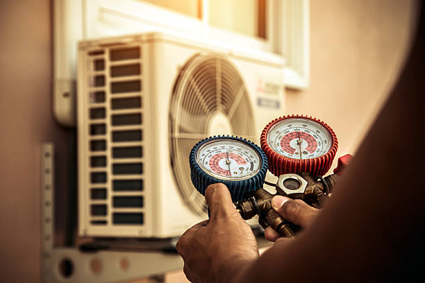 Professional Hvac technician working in Maple Grove, MN